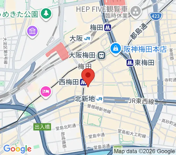 北尾音楽研究所の地図