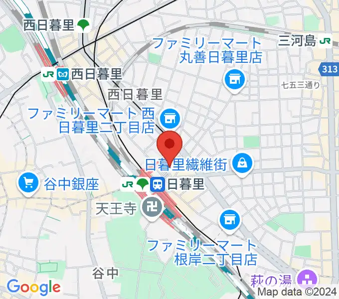 上野ヴォーカルアカデミーの地図