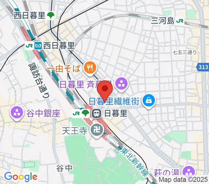 上野ヴォーカルアカデミーの地図