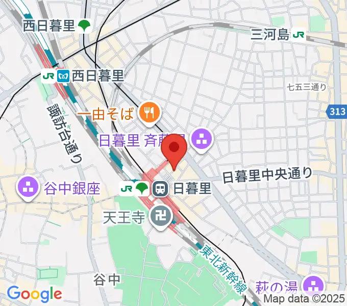上野ヴォーカルアカデミーの地図