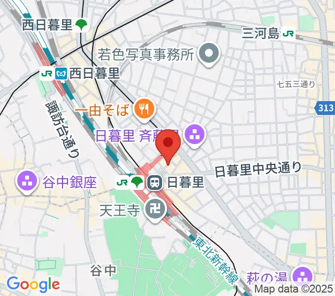 上野ヴォーカルアカデミーの地図
