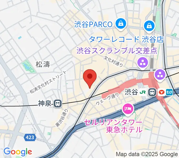 グッディー音楽院の地図