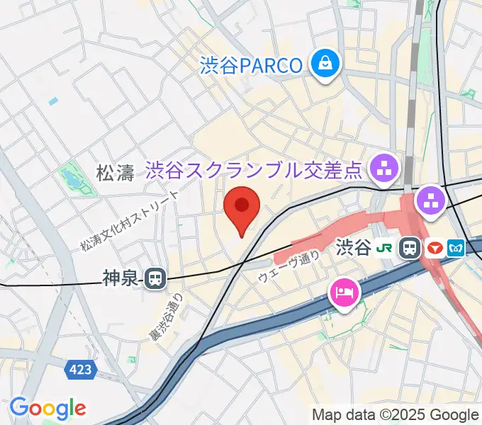 グッディー音楽院の地図