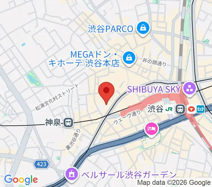 グッディー音楽院の地図