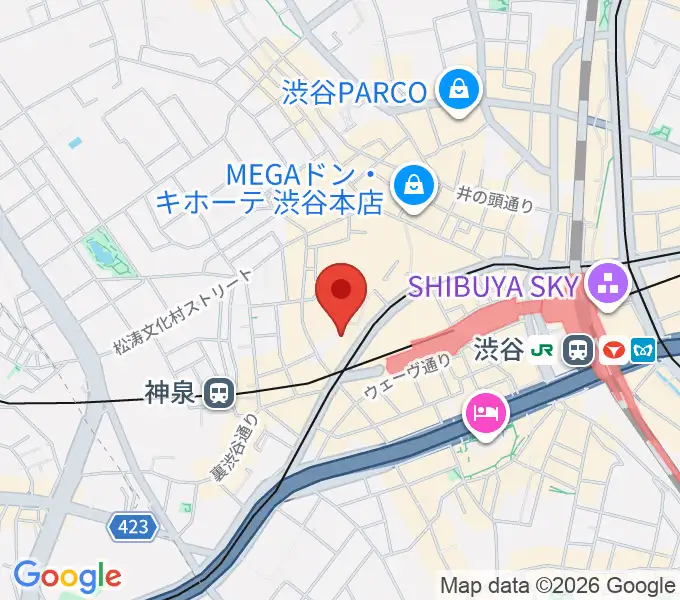 グッディー音楽院の地図