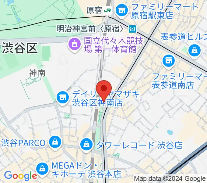 トイズミュージックスクールの地図