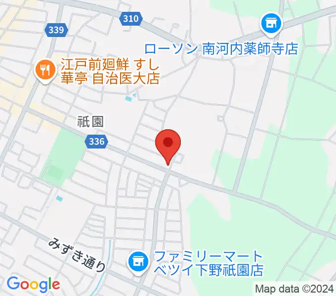 数楽アカデミーピアノ教室の地図