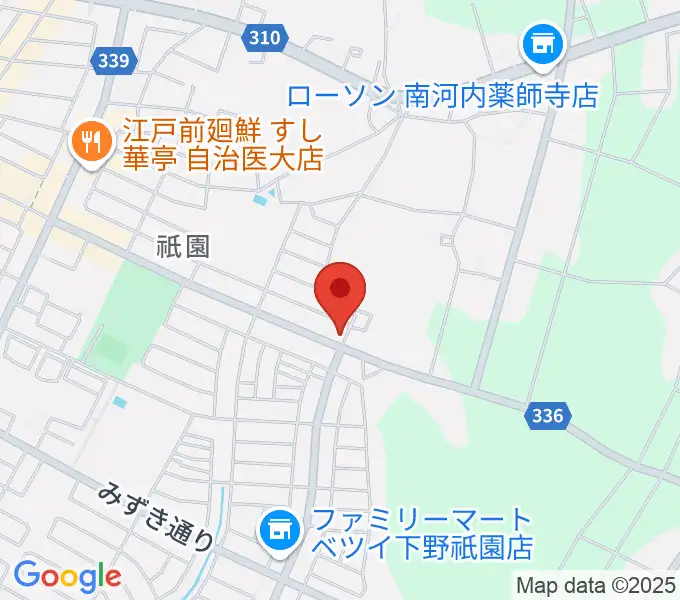 数楽アカデミーピアノ教室の地図