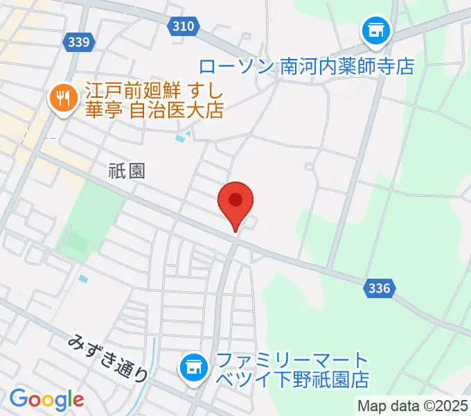 数楽アカデミーピアノ教室の地図