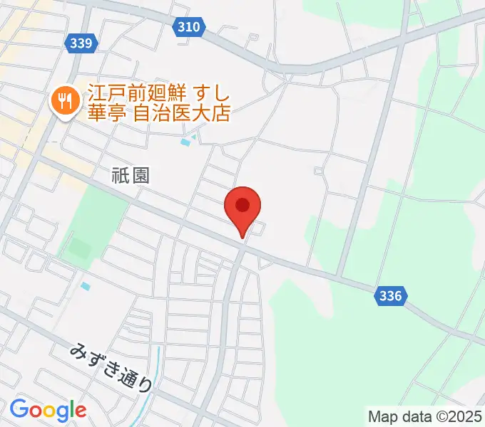 数楽アカデミーピアノ教室の地図