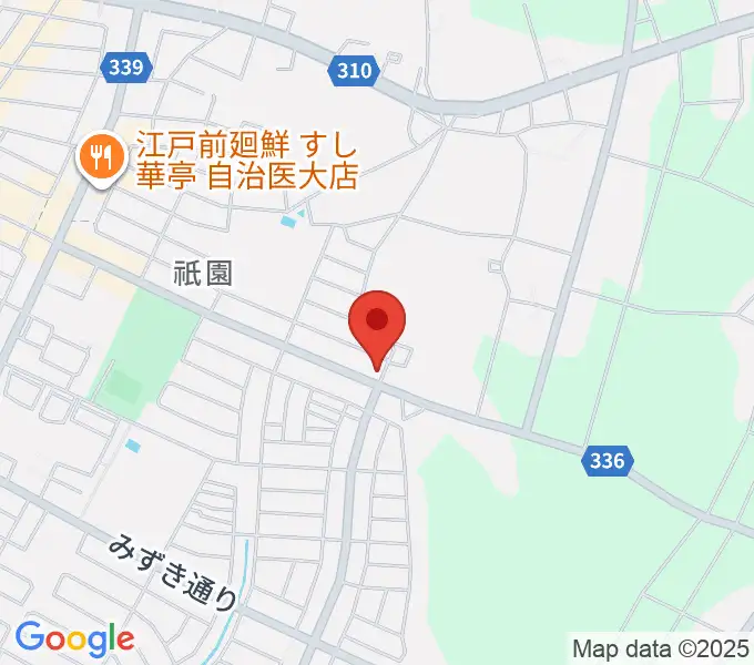数楽アカデミーピアノ教室の地図