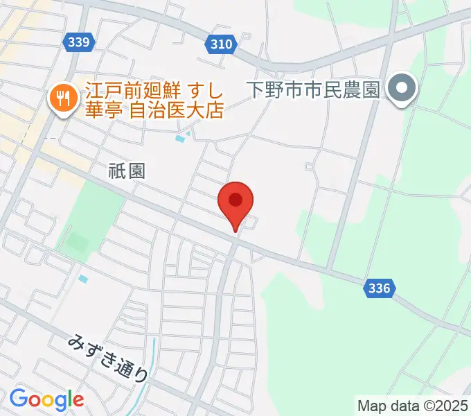 数楽アカデミーピアノ教室の地図