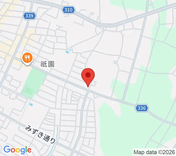 数楽アカデミーピアノ教室の地図