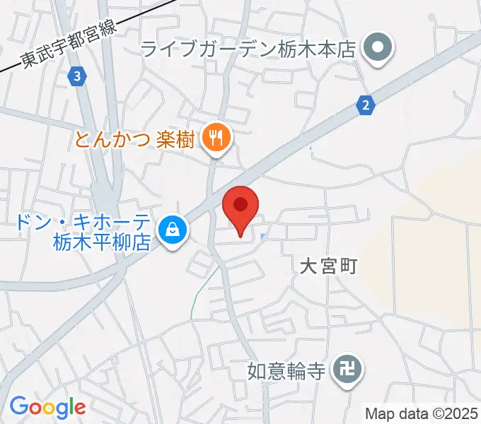 おとのあとりえミュージックの地図