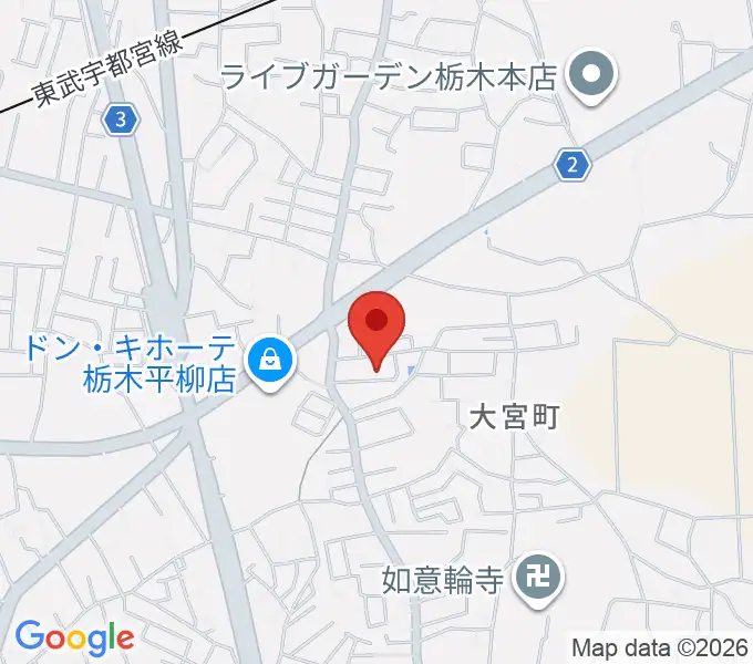 おとのあとりえミュージックの地図