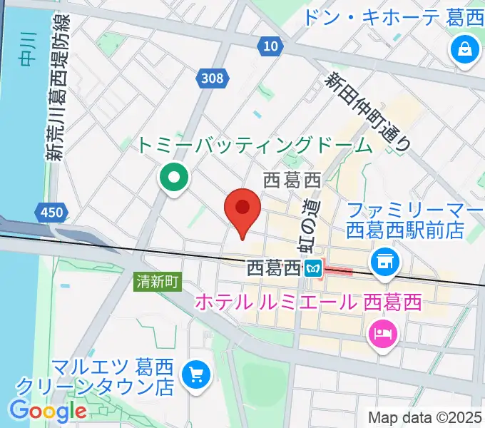 東京スクールオブミュージック＆ダンス専門学校の地図