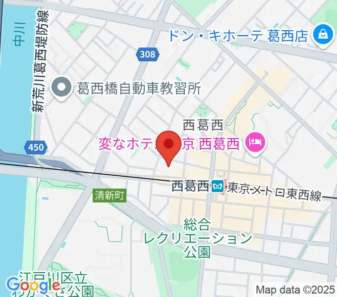 東京スクールオブミュージック＆ダンス専門学校の地図