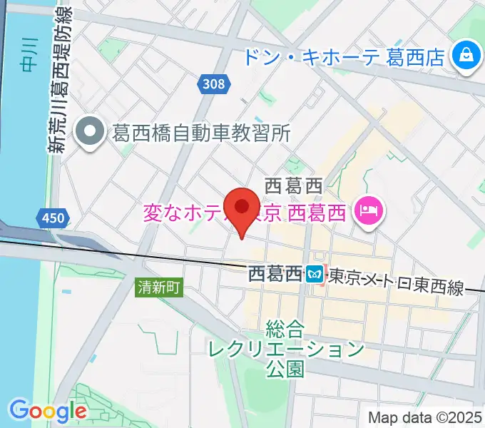 東京スクールオブミュージック＆ダンス専門学校の地図