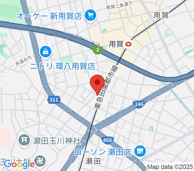 マイカミュージックラボラトリーの地図