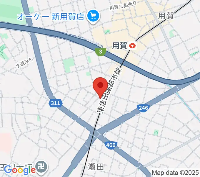 マイカミュージックラボラトリーの地図