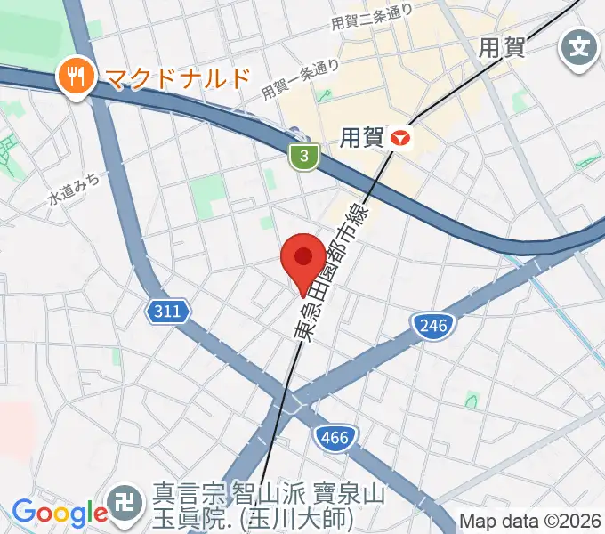 マイカミュージックラボラトリーの地図