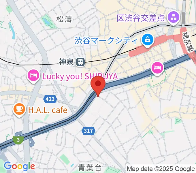 日本ピアノ調律・音楽学院の地図