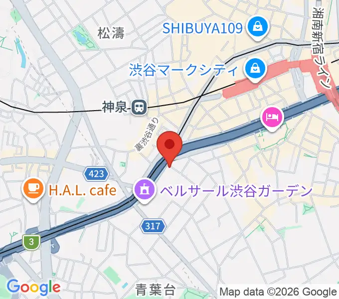 日本ピアノ調律・音楽学院の地図