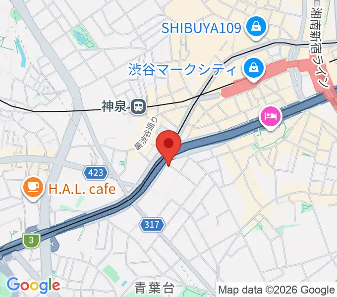 日本ピアノ調律・音楽学院の地図