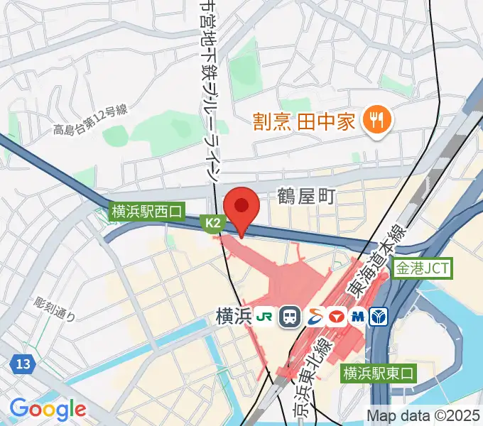 横浜音楽院の地図