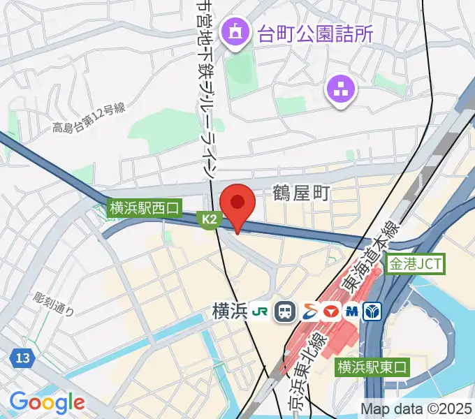 横浜音楽院の地図