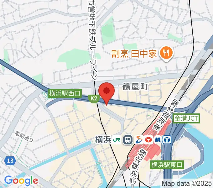 横浜音楽院の地図