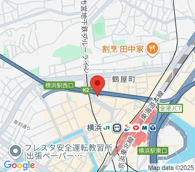 横浜音楽院の地図