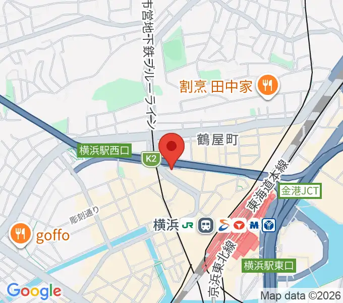 横浜音楽院の地図