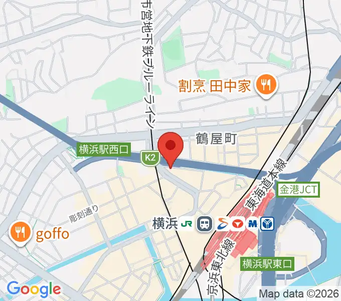 横浜音楽院の地図