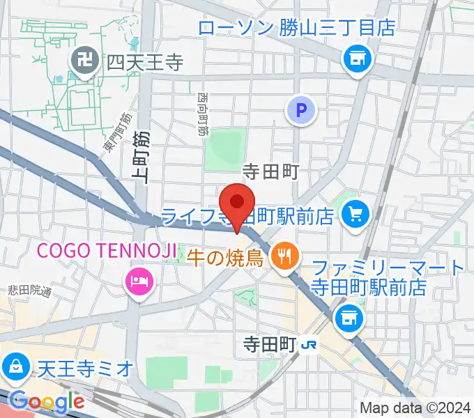 うえはミュージックフォレストの地図