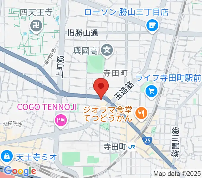うえはミュージックフォレストの地図