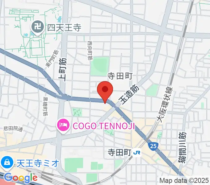 うえはミュージックフォレストの地図