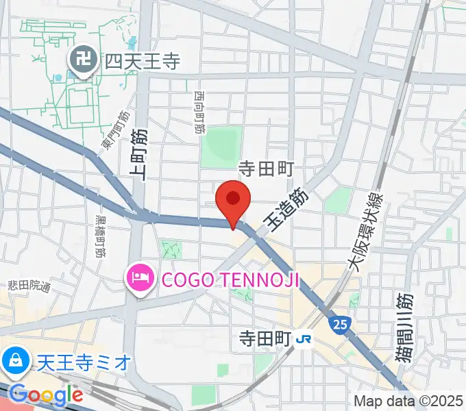 うえはミュージックフォレストの地図
