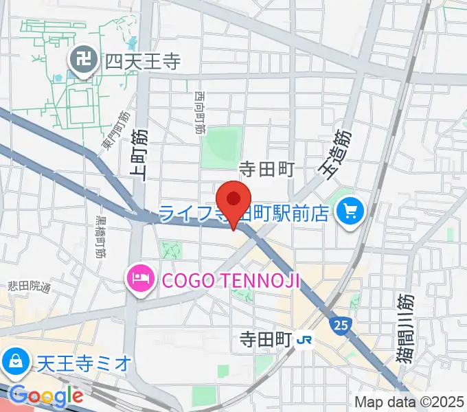 うえはミュージックフォレストの地図