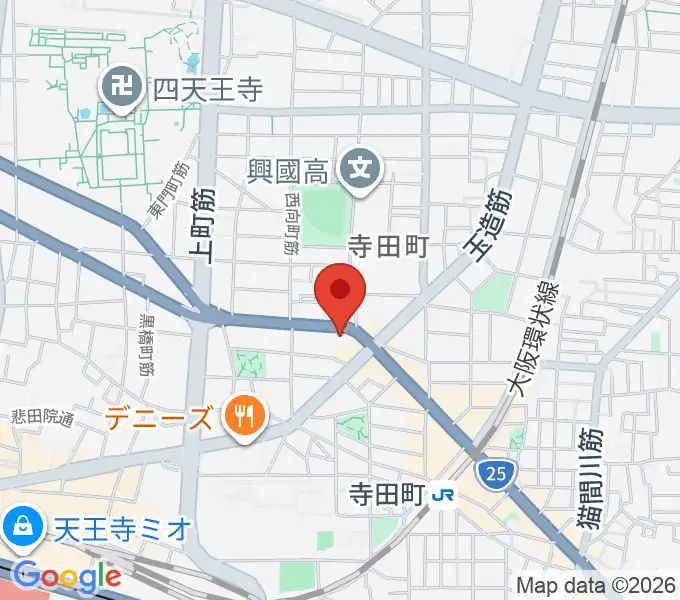 うえはミュージックフォレストの地図