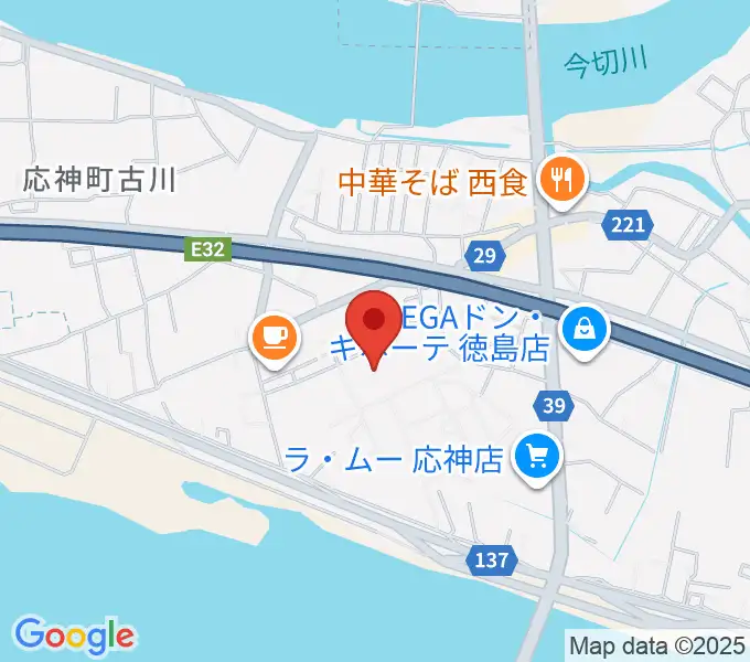 四国大学短期大学部音楽科の地図