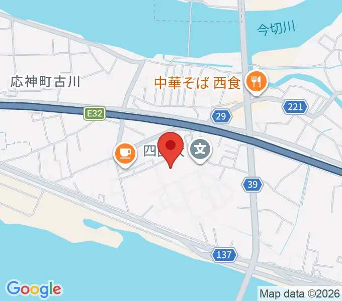 四国大学短期大学部音楽科の地図