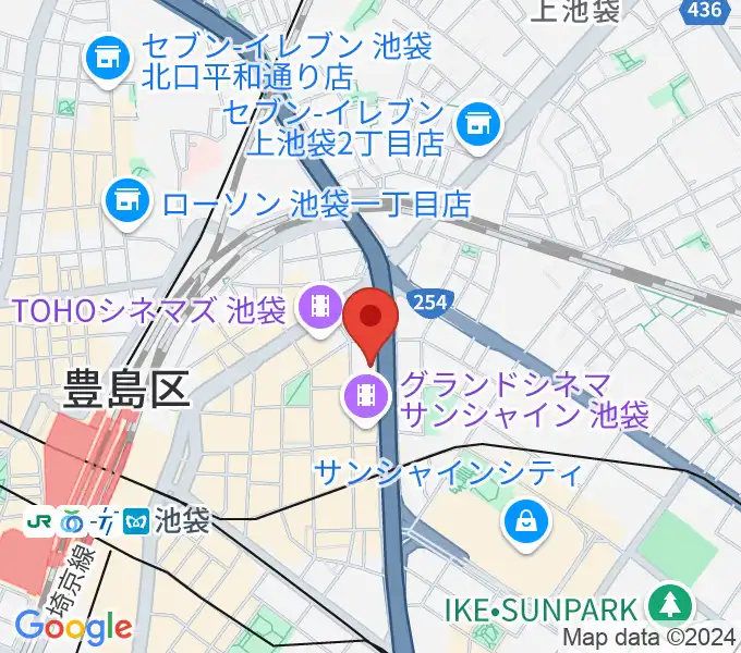 東京ミューズ・アカデミーの地図