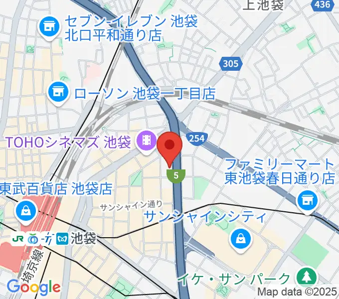 東京ミューズ・アカデミーの地図