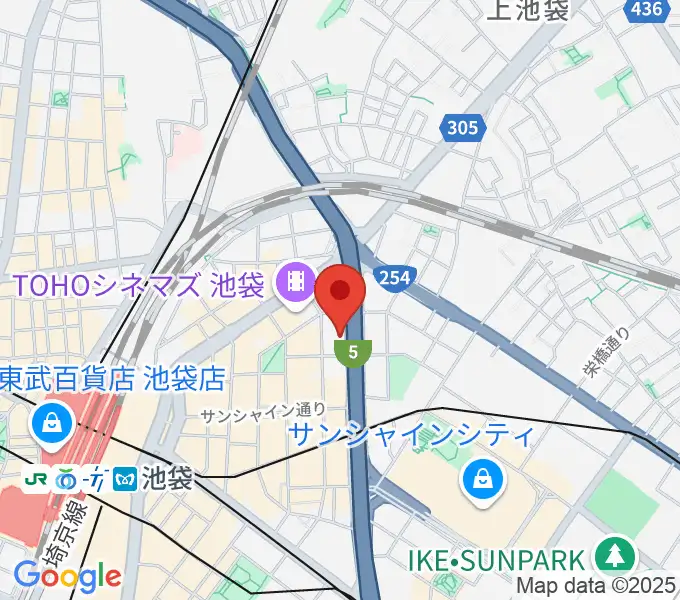 東京ミューズ・アカデミーの地図
