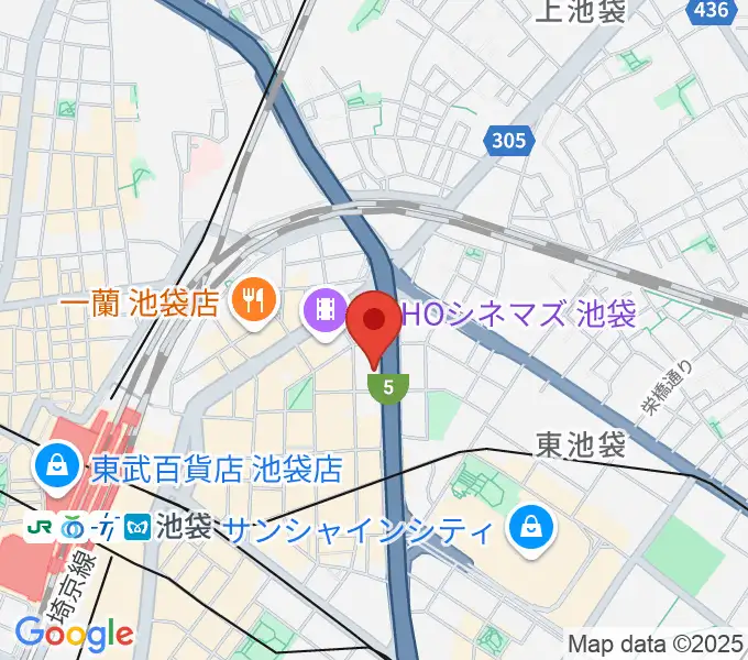 東京ミューズ・アカデミーの地図