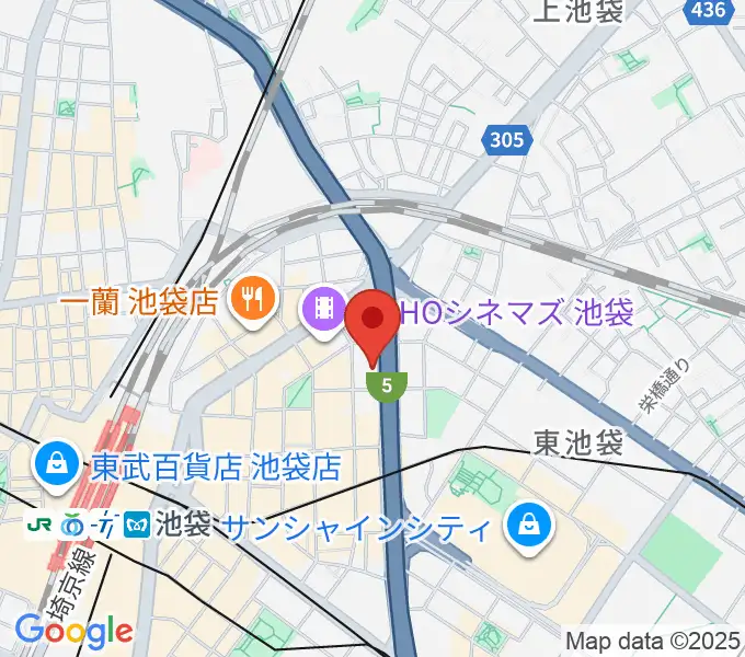 東京ミューズ・アカデミーの地図