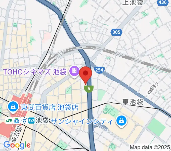 東京ミューズ・アカデミーの地図