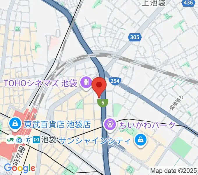 東京ミューズ・アカデミーの地図