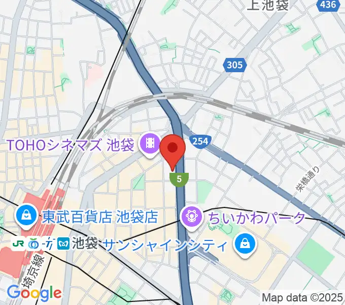 東京ミューズ・アカデミーの地図